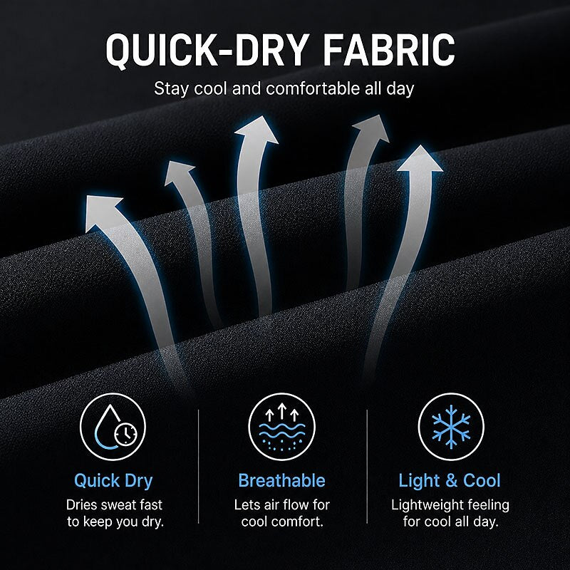 Lightweight Quick-dry Drawstring Pants - For Everyday Comfort & Easy Movement