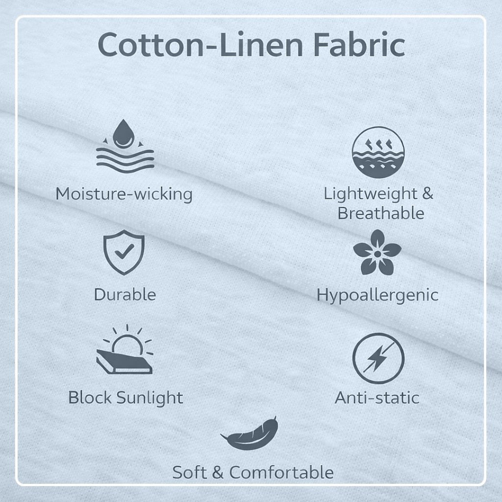 V-neck  Breathable Linen Tee