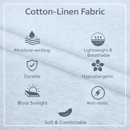 V-neck  Breathable Linen Tee