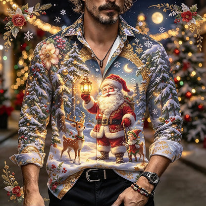 Men's Christmas Graphic Holiday Shirt