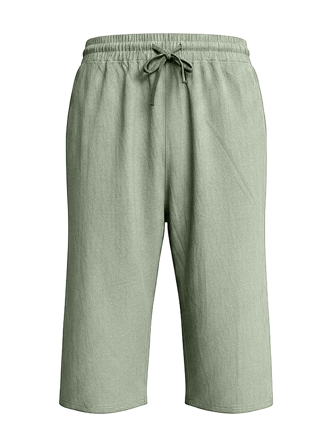 Breathable Linen Shorts With Elastic Waist