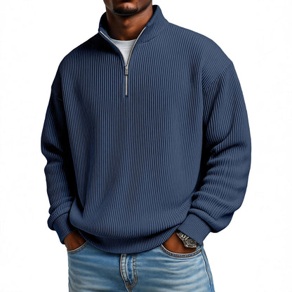 Corduroy Zipped Polo Shirts