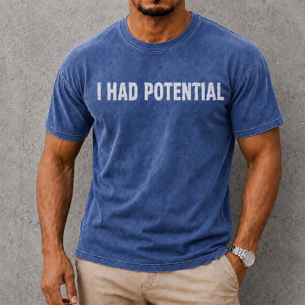 Funny Broken-In Cotton Graphic Tee