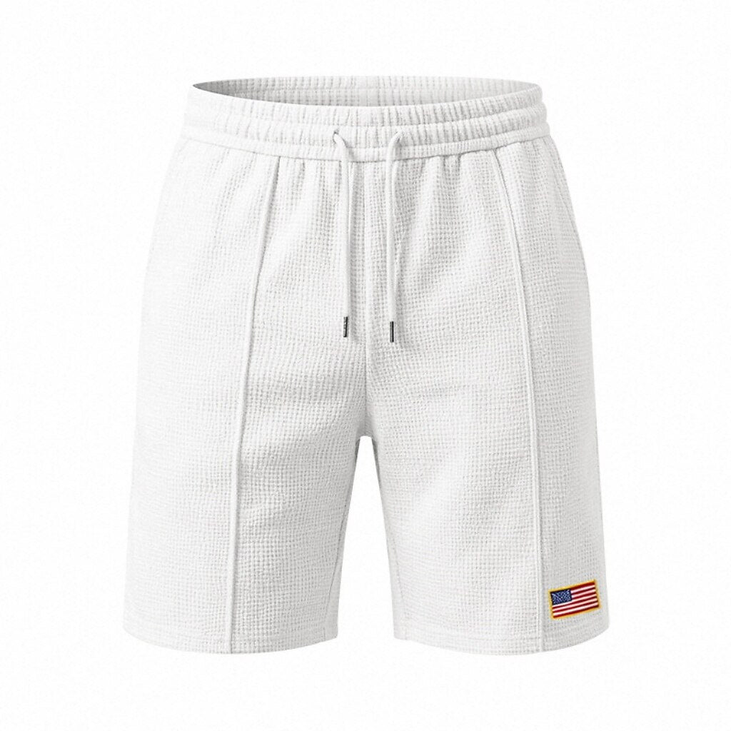 Men's Pocketed Waffle Shorts
