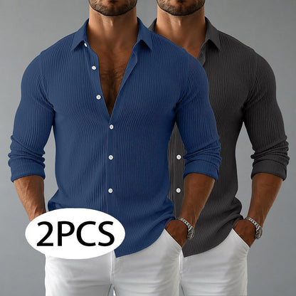 2-Pack Corduroy Button Up Shirts