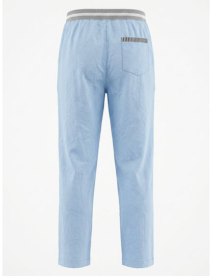 Lightweight Linen Pants With Elastic Waist