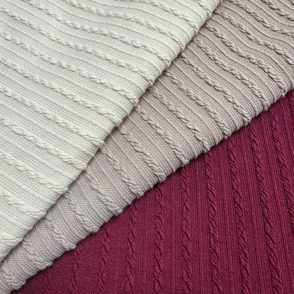 Jacquard Textured Long Sleeve Henley