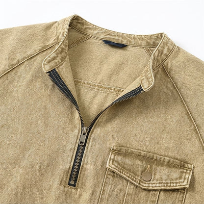 Premium Broken-in Cotton Henley Shirt