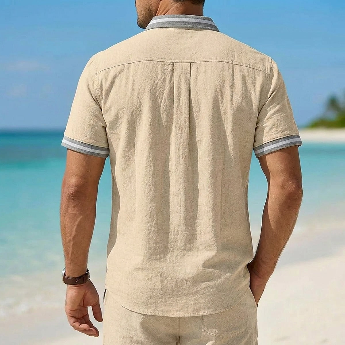 Breathable Cotton Linen Shirt