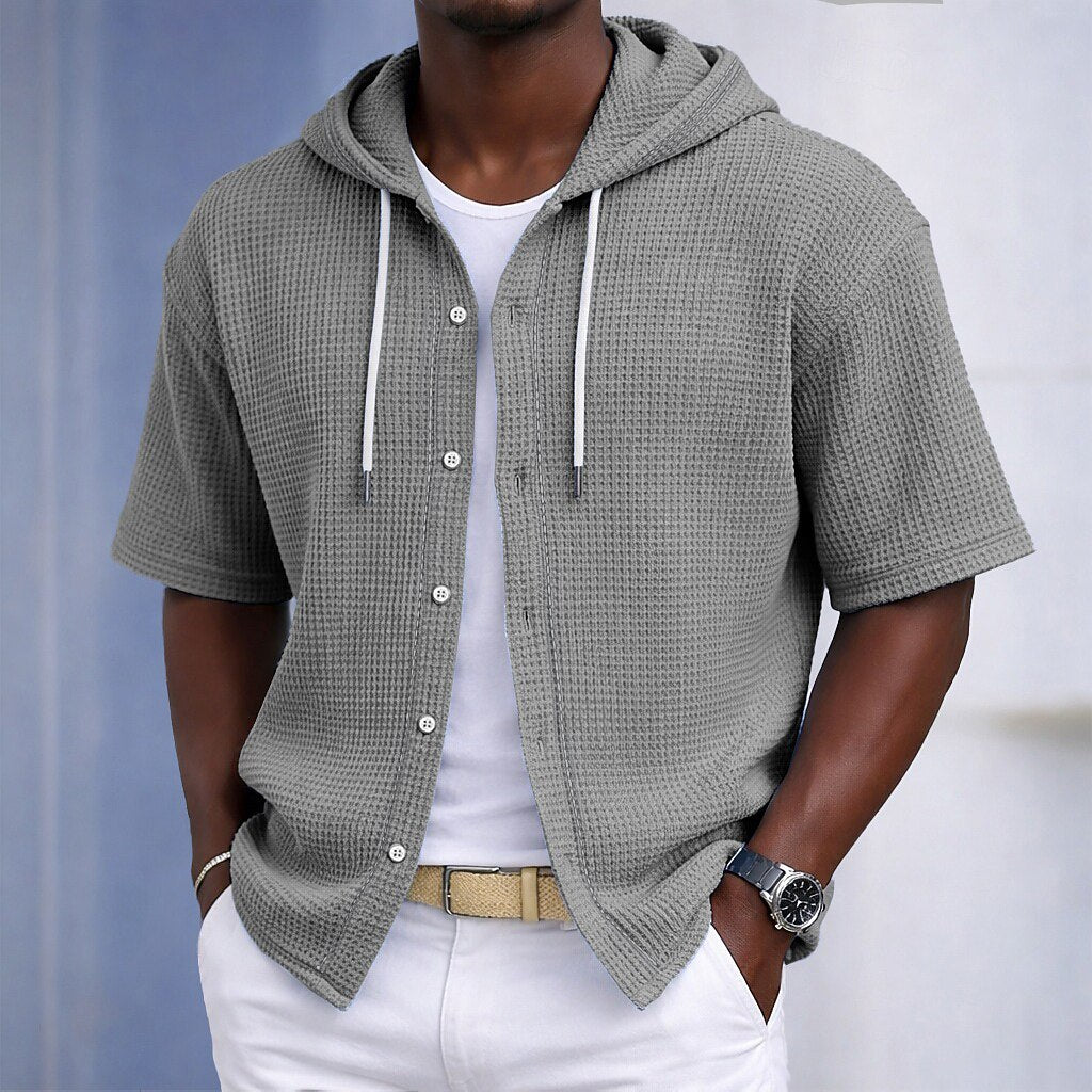 Men's Waffle-Knit Shirt
