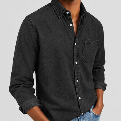 SoftFade Washed Denim Pocket Shirt