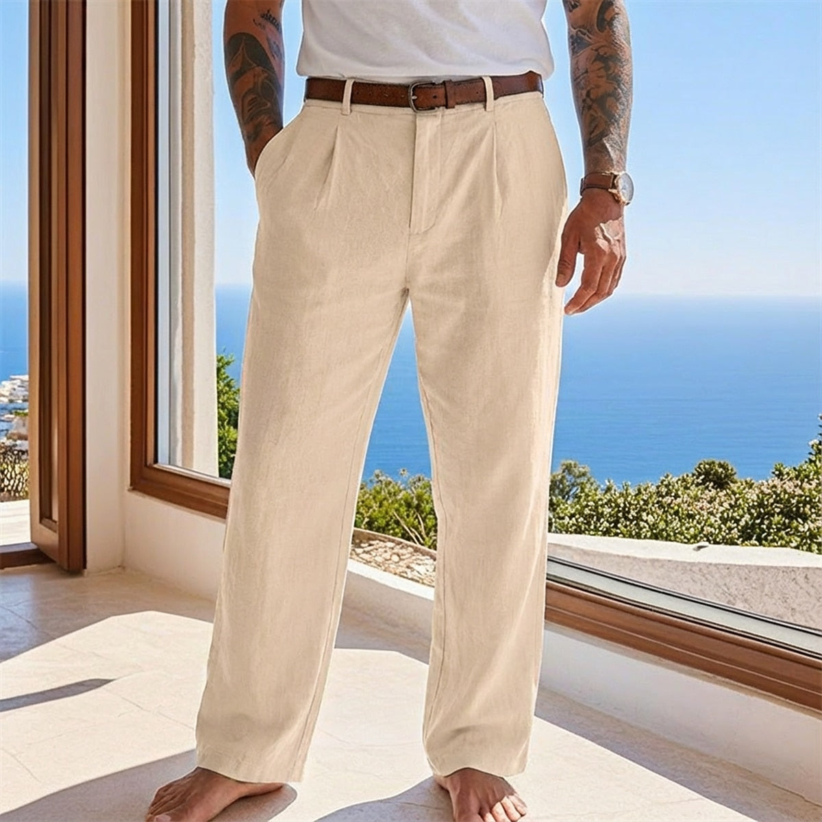 Baggy Linen Pants - Comfortable, Classic Style for Summer
