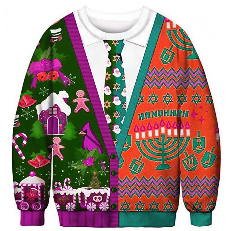 Christmas Gingerbread Bells Graphic Sweatshirt