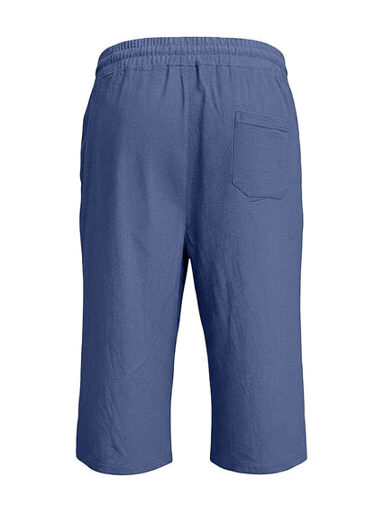 Breathable Linen Shorts With Elastic Waist