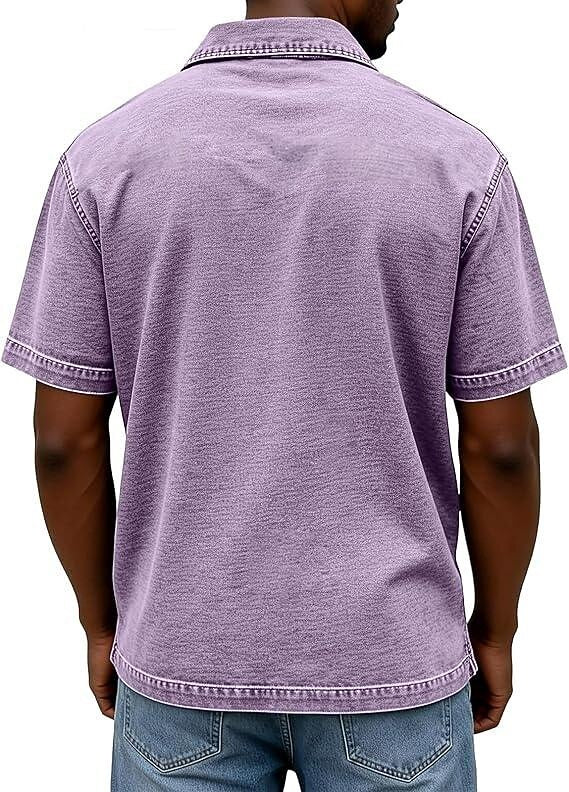 Classic Washed Cotton Polo Shirt