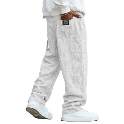 Cotton Linen Pants - Relaxed Fit for Daily & Beach Wear
