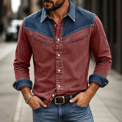 Vintage Washed Western Pocket Shirt