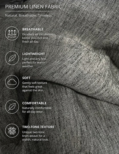 2-Pack Linen Shorts with Pockets