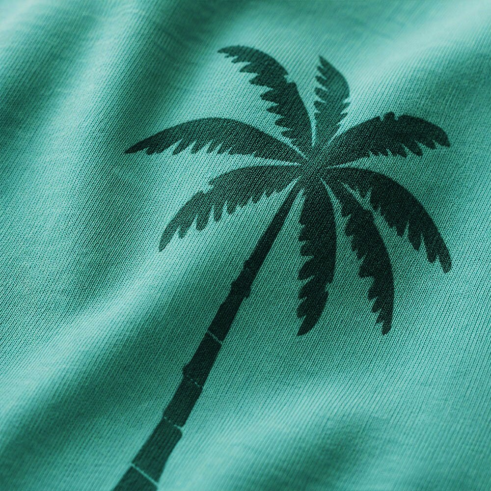 Vintage Washed Palm Tree Graphic T-Shirt
