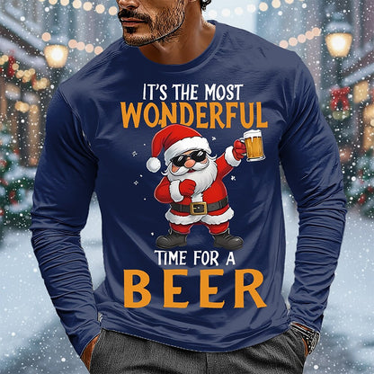 Men's Santa Oktoberfest Christmas Tee