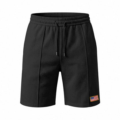 Men's Pocketed Waffle Shorts