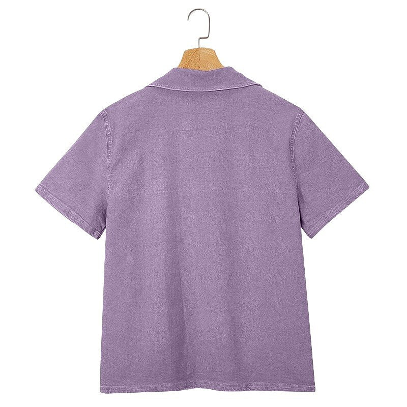 Classic Washed Cotton Polo Shirt