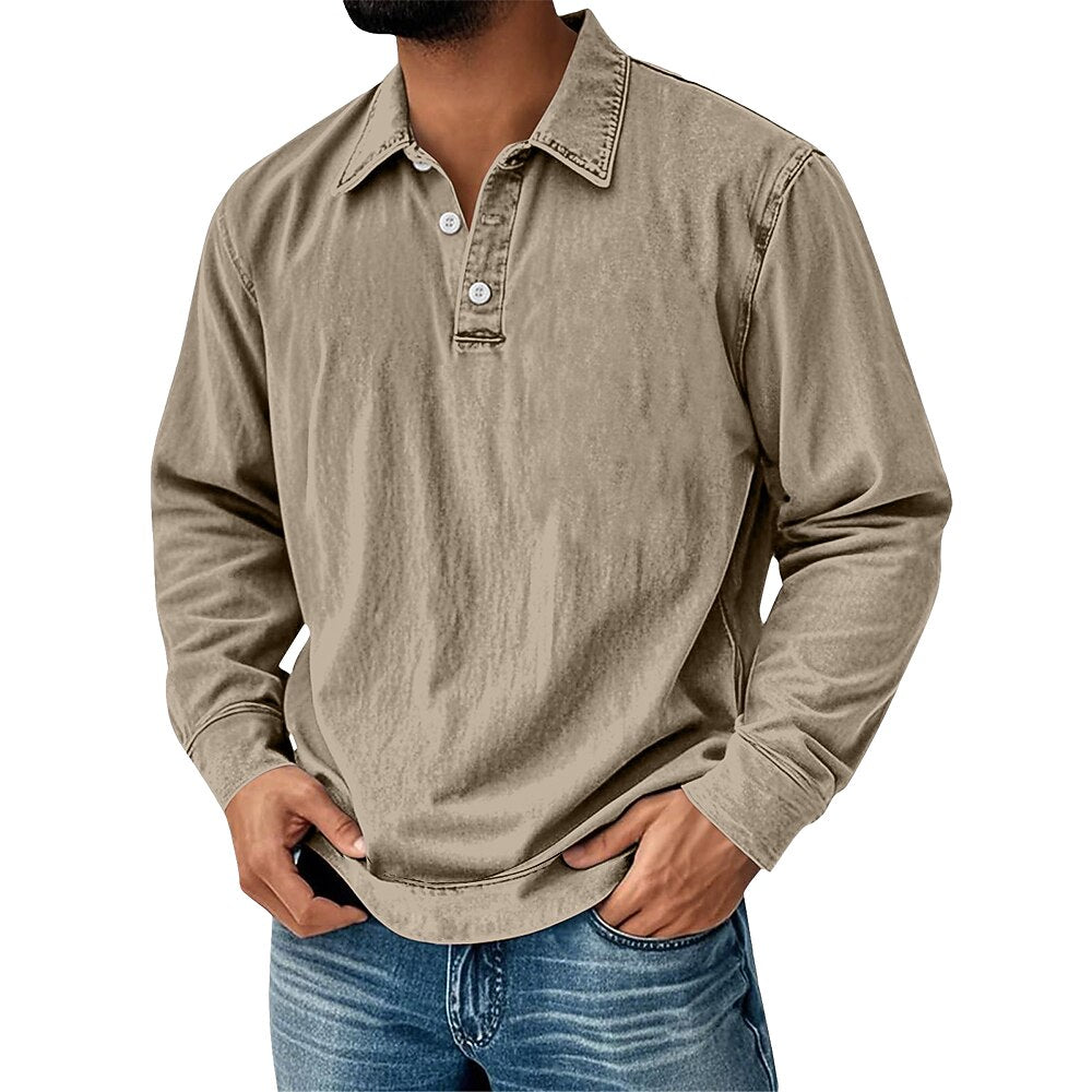 Comfort Washed 100% Cotton Polo Shirt