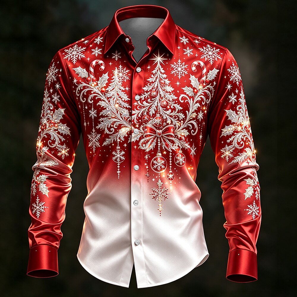 Christmas Tree Ugly Button Down Shirt