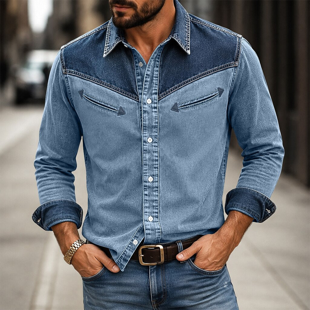 Vintage Washed Western Pocket Shirt