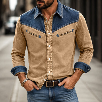 Vintage Washed Western Pocket Shirt