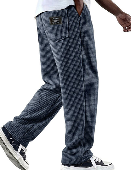 Classic Waffle Knit  Pocketed Pants