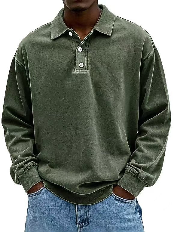 Classic Washed Cotton Polo Shirt