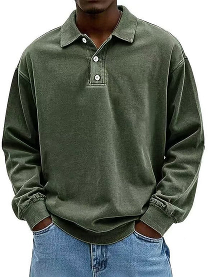 Classic Washed Cotton Polo Shirt