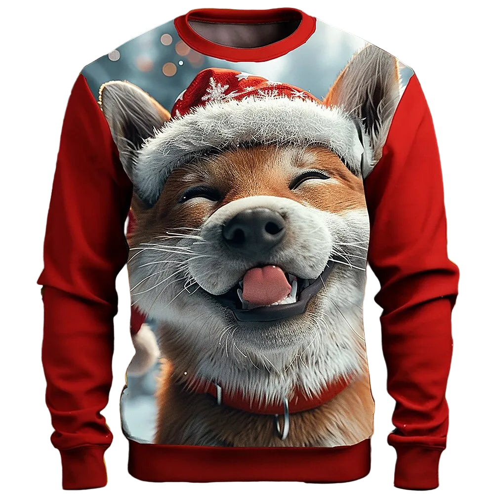 Christmas Dog Holiday Party Crewneck Sweatshirt