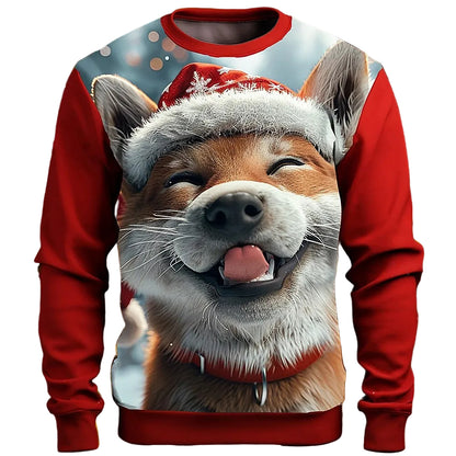 Christmas Dog Holiday Party Crewneck Sweatshirt