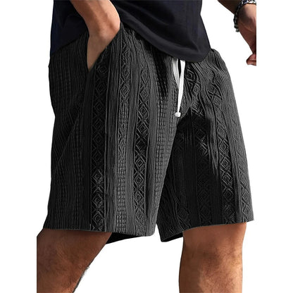 Men's Jacquard Textured Shorts