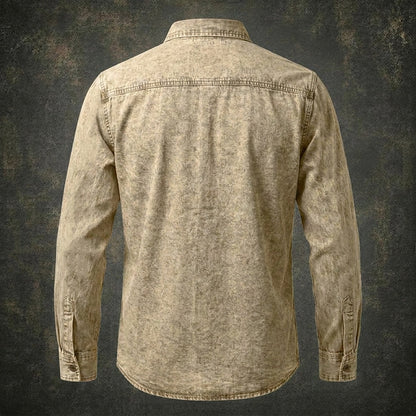 Vintage Feel Washed Cotton Shirt