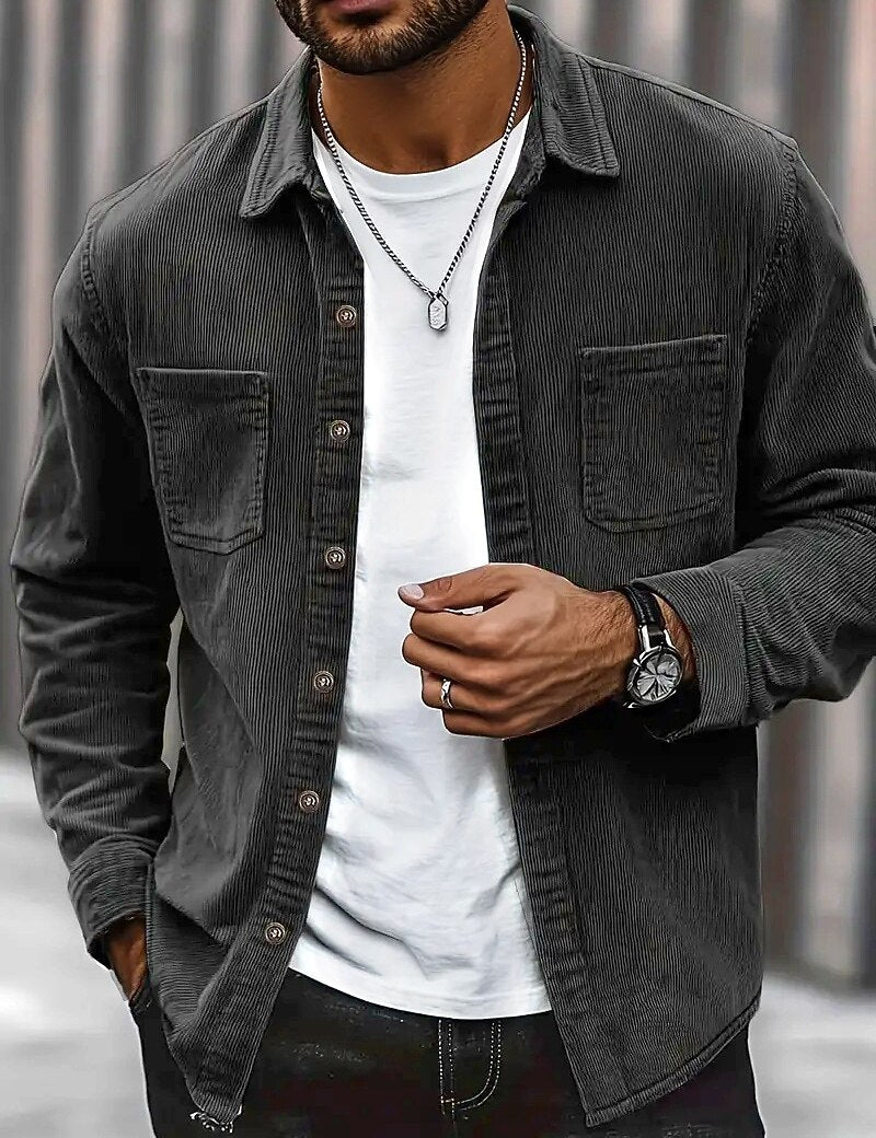 Soft Corduroy Button Up Shirt