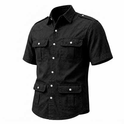 Broken-in Cotton Cargo Work Shirt