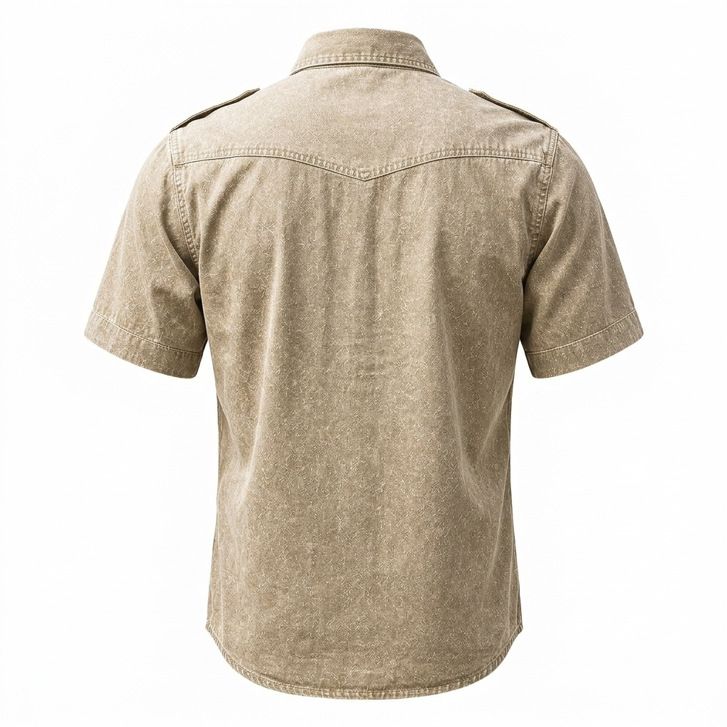 Broken-in Cotton Cargo Work Shirt
