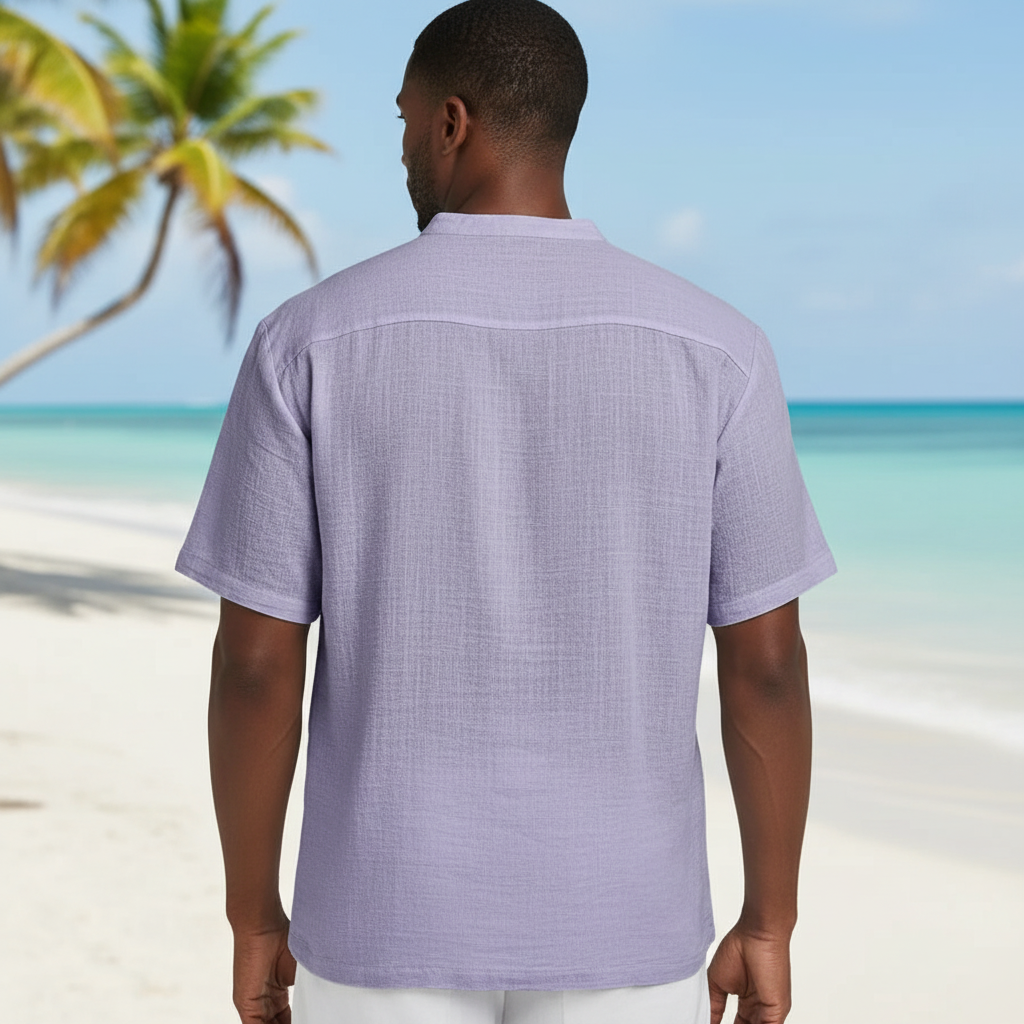 Men's Linen Popover Shirt