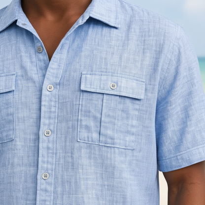 Men's Baggy Linen Shirt