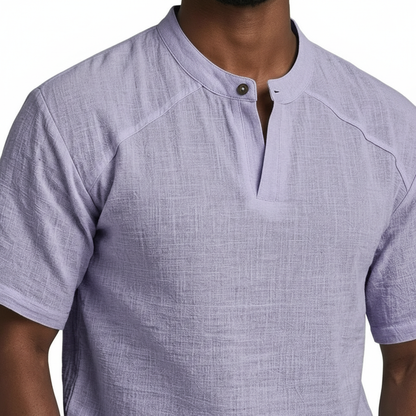 Men's Linen Popover Shirt