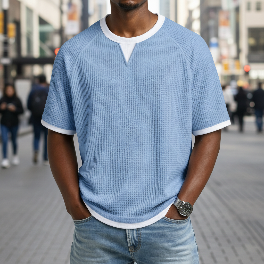 Men's Waffle-Knit Tee