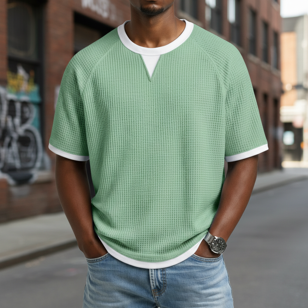 Men's Waffle-Knit T-shirt