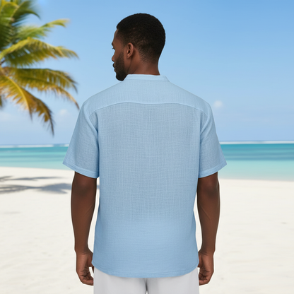 Breathable Linen Popover Shirt