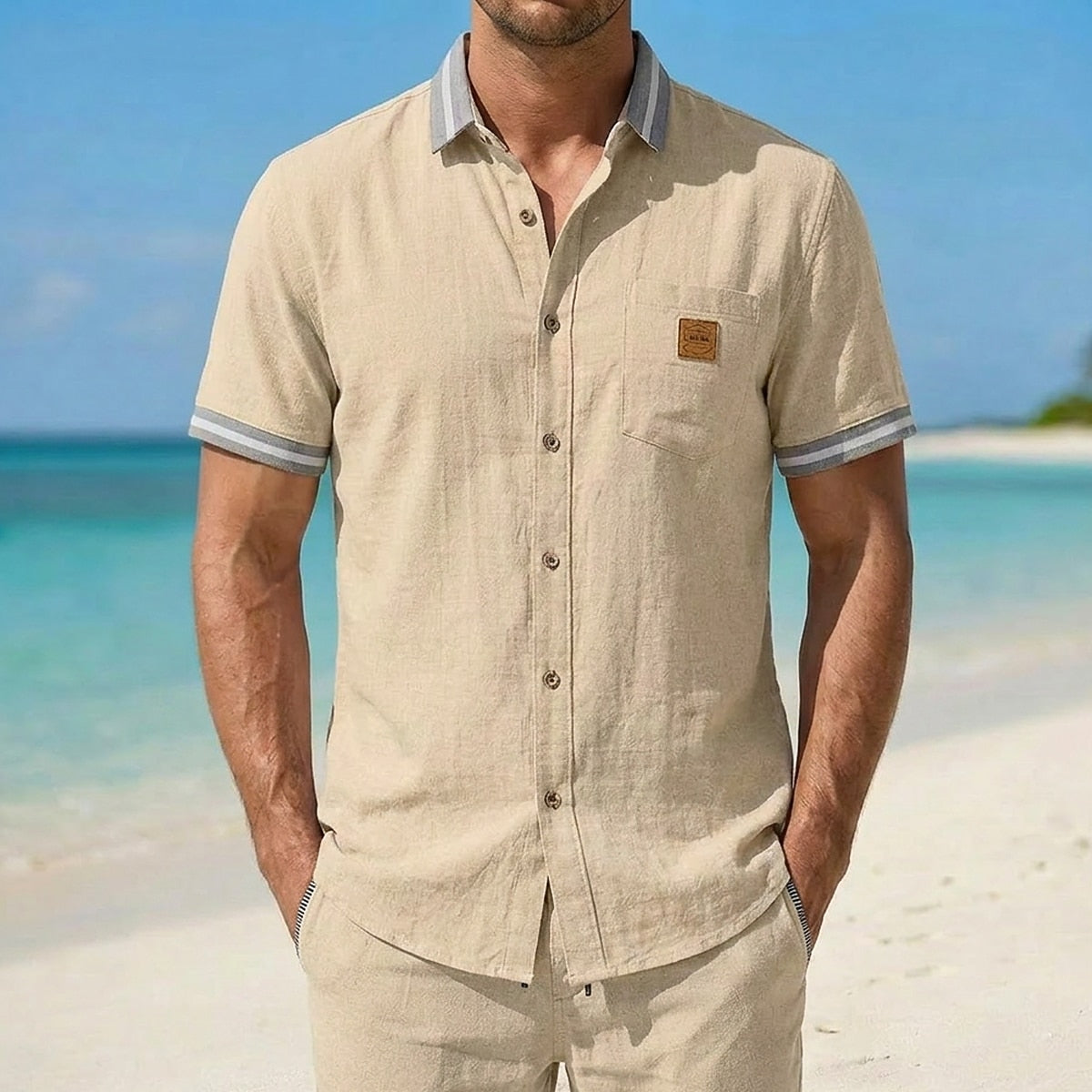 Breathable Cotton Linen Shirt