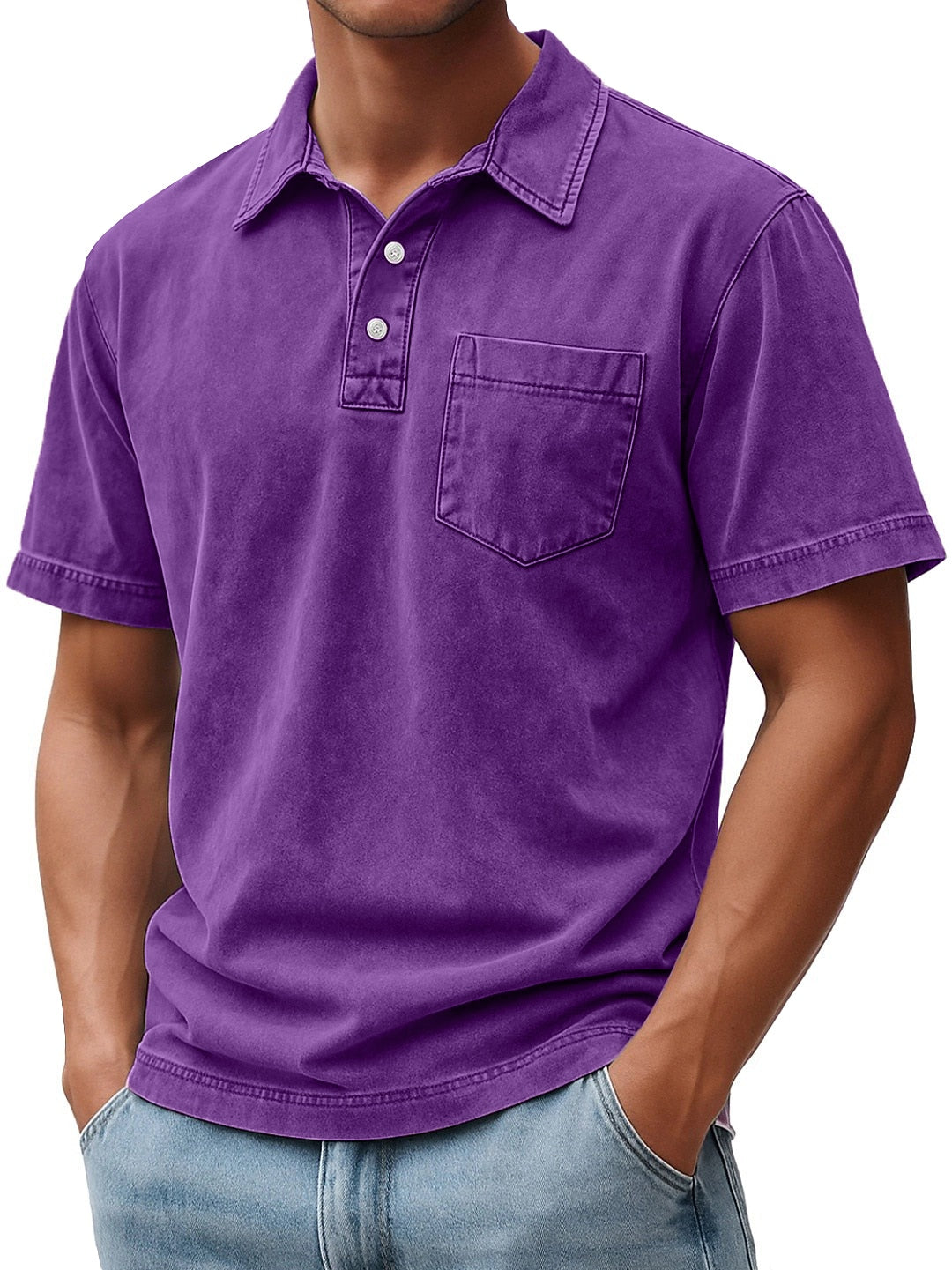100% Cotton T-Shirt-Vintage Washed Look