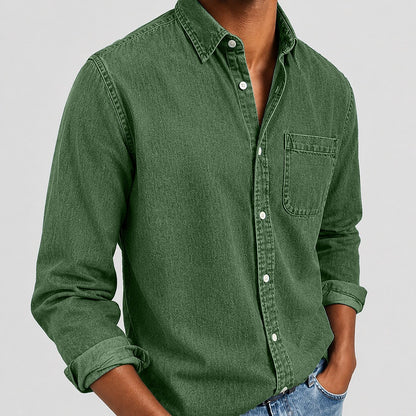 SoftFade Washed Denim Pocket Shirt
