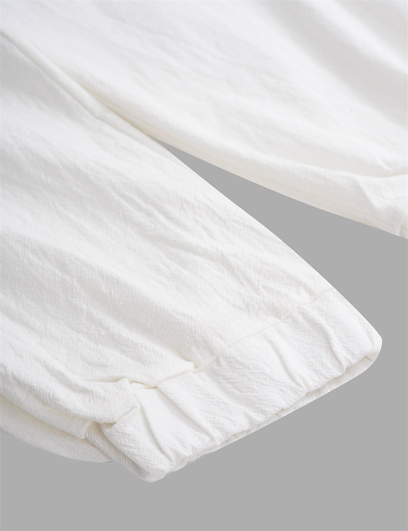 Men's Summer Cotton Linen Pants - Comfortable Baggy Style